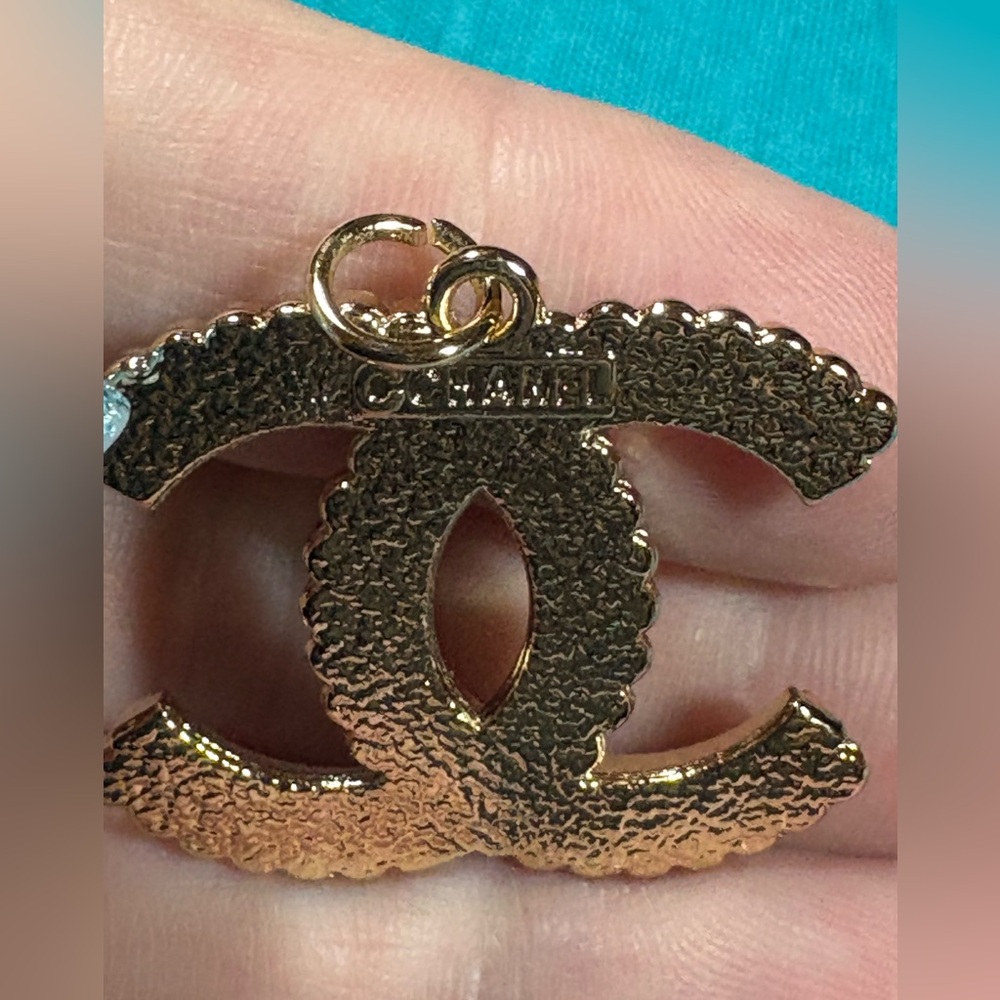 Gold Necklace with Black Accents - Picture 4 of 6